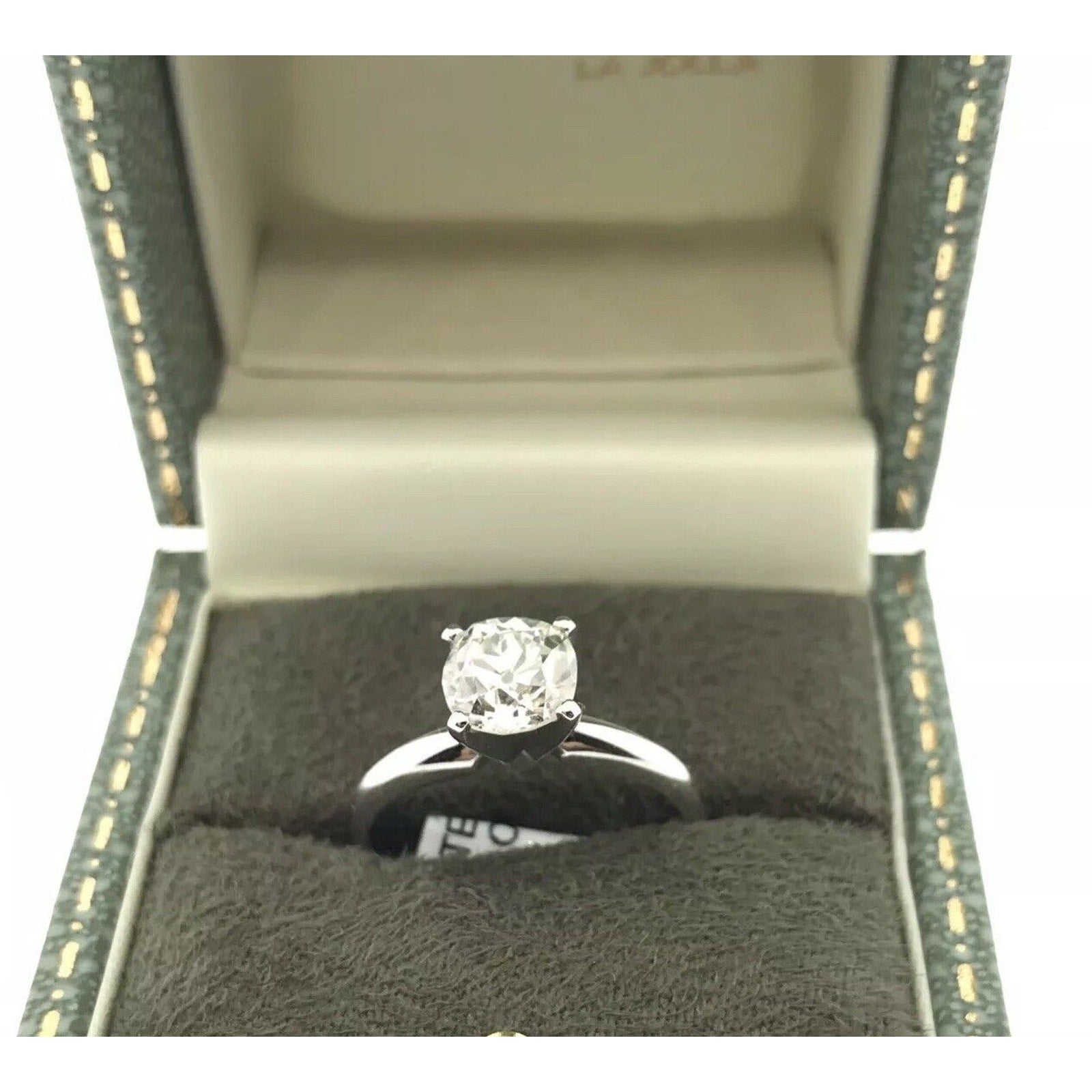 GIA 1.26 cts K-VS1 Old European Cut Diamond Ring in 18k White Gold - HM1136BRE