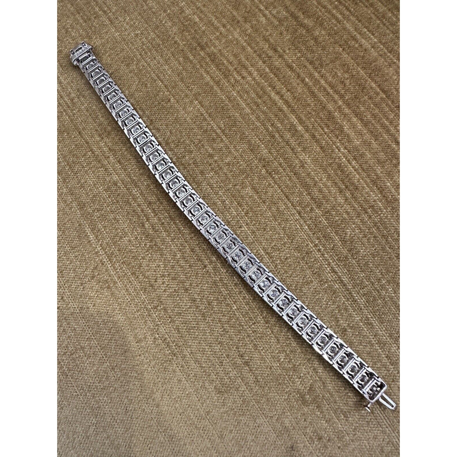 Vintage Diamond Link Bracelet 6.00cts in Platinum - HM2449EB