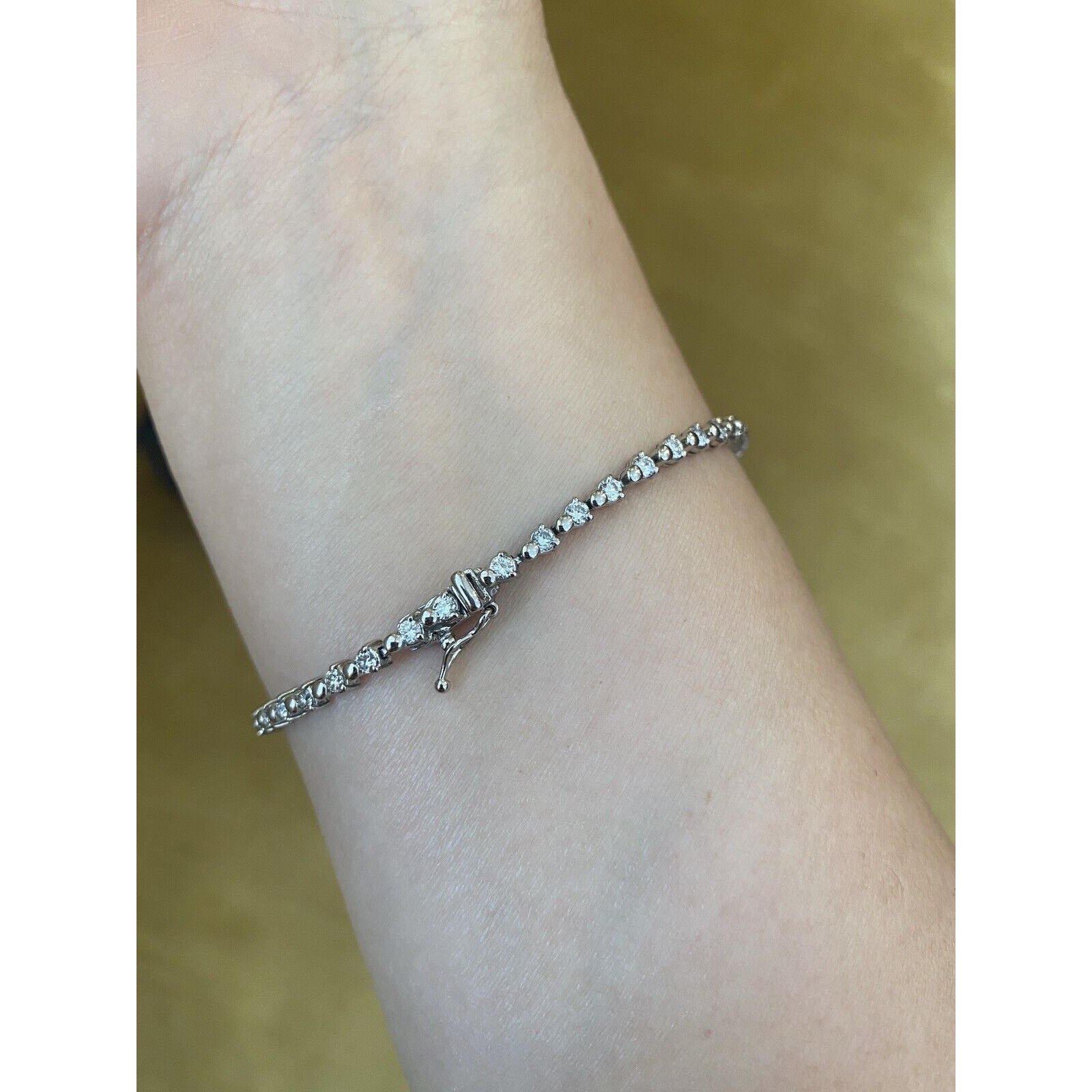 Diamond Tennis Bracelet 2.00cttw 7.25 inches in Platinum