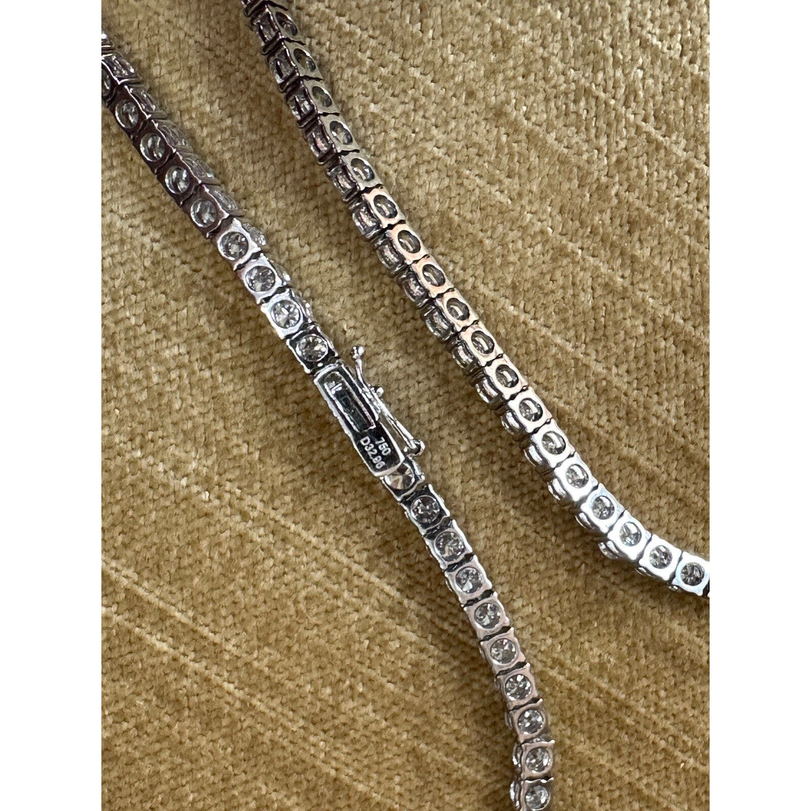 32.96 ct Diamond Long Tennis Necklace in 18k White Gold 31.5 inches - HM2454AA