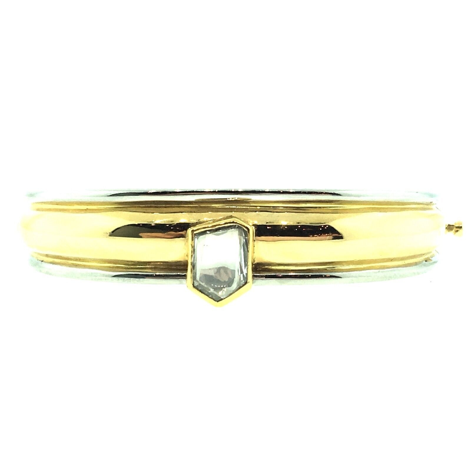 Hennel Of Bond St. Bracelet Mirror Cut Diamond Platinum 18k Gold