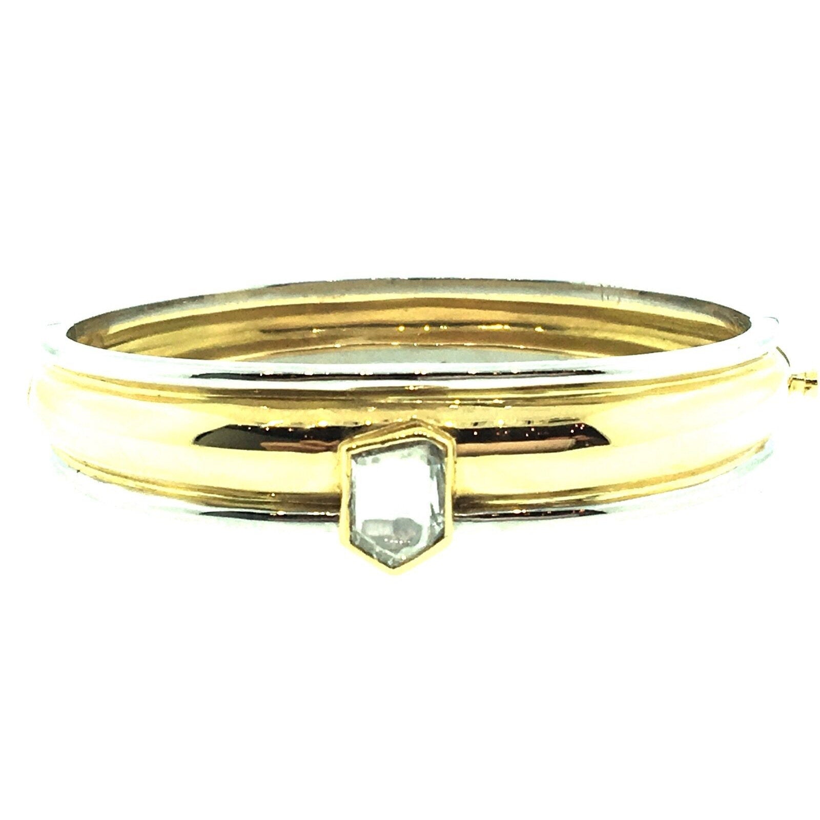 Hennel Of Bond St. Bracelet Mirror Cut Diamond Platinum 18k Gold