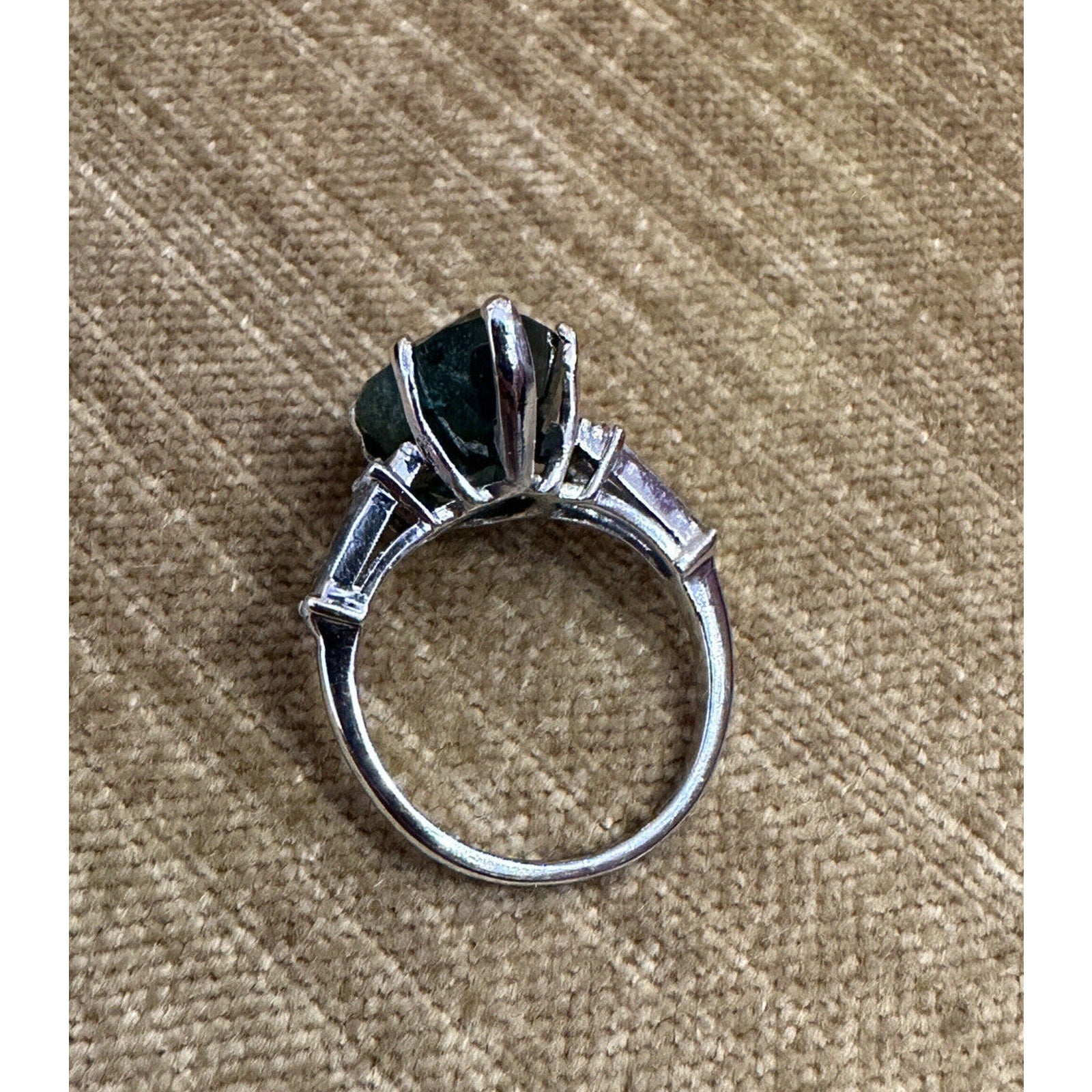 GIA Certified Pear Emerald 5.96 ct and Diamond Ring in Platinum - HM2484SE